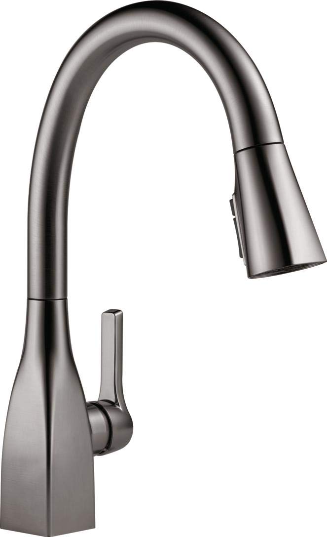 Delta Mateo Black Stainless Steel Kitchen Faucet with Pull Down Sprayer & Magnetic Docking - High Arc Single Handle Sink Faucet for Modern Kitchens (Model 9183-KS-DST) | Perfect for Cooking, Washing Dishes & Food Prep
