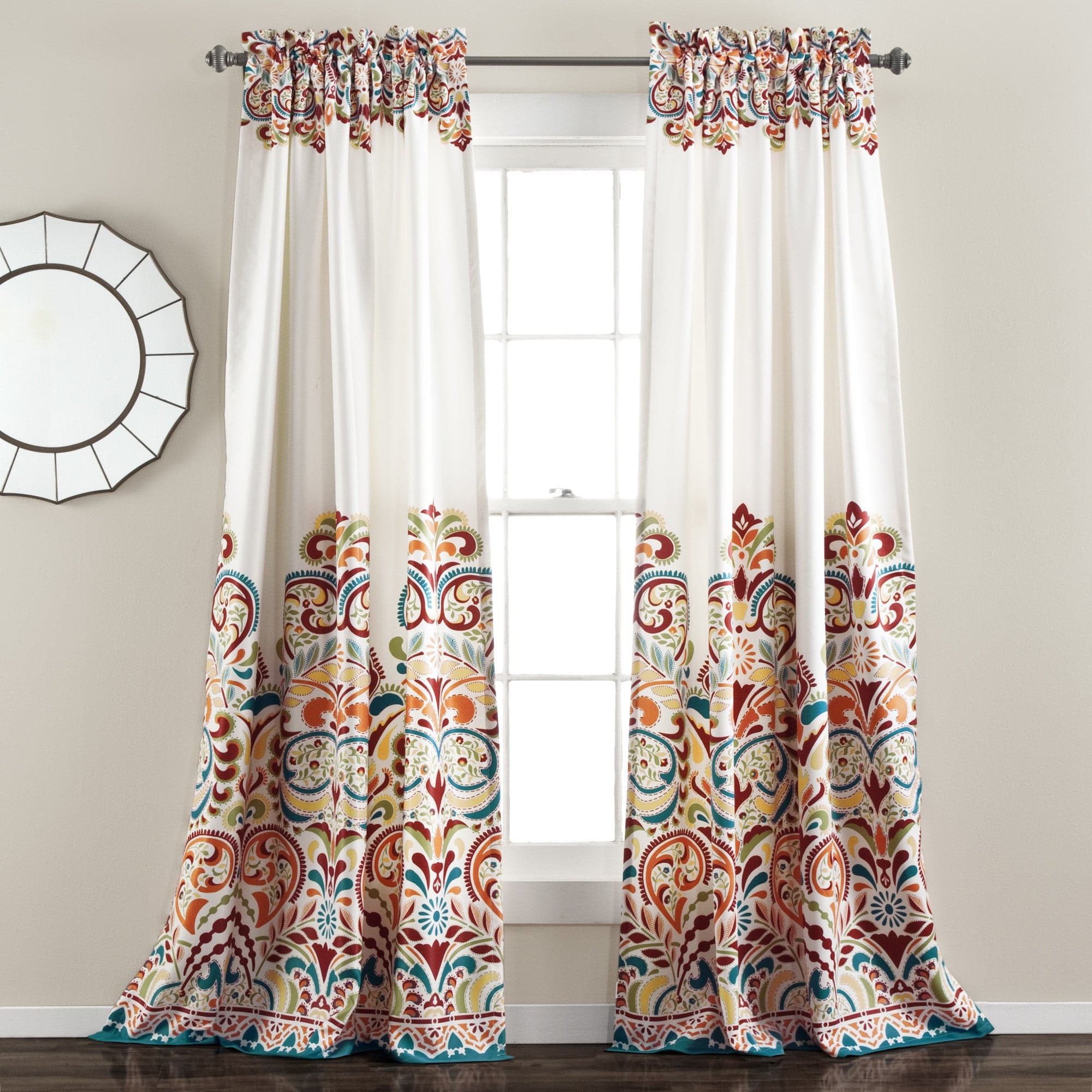 Clara Light Filtering Window Panel Set - Blackout Curtains for Bedroom & Living Room - Soft Sheer Drapes for Privacy & Sun Protection - Perfect for Home, Office & Nursery Decor