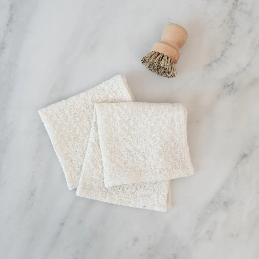 Premium 100% Linen Dish Cloth - Soft & Absorbent Kitchen Towel for Washing Dishes, Cleaning Countertops & Drying Hands - Eco-Friendly & Reusable (Single Piece)
