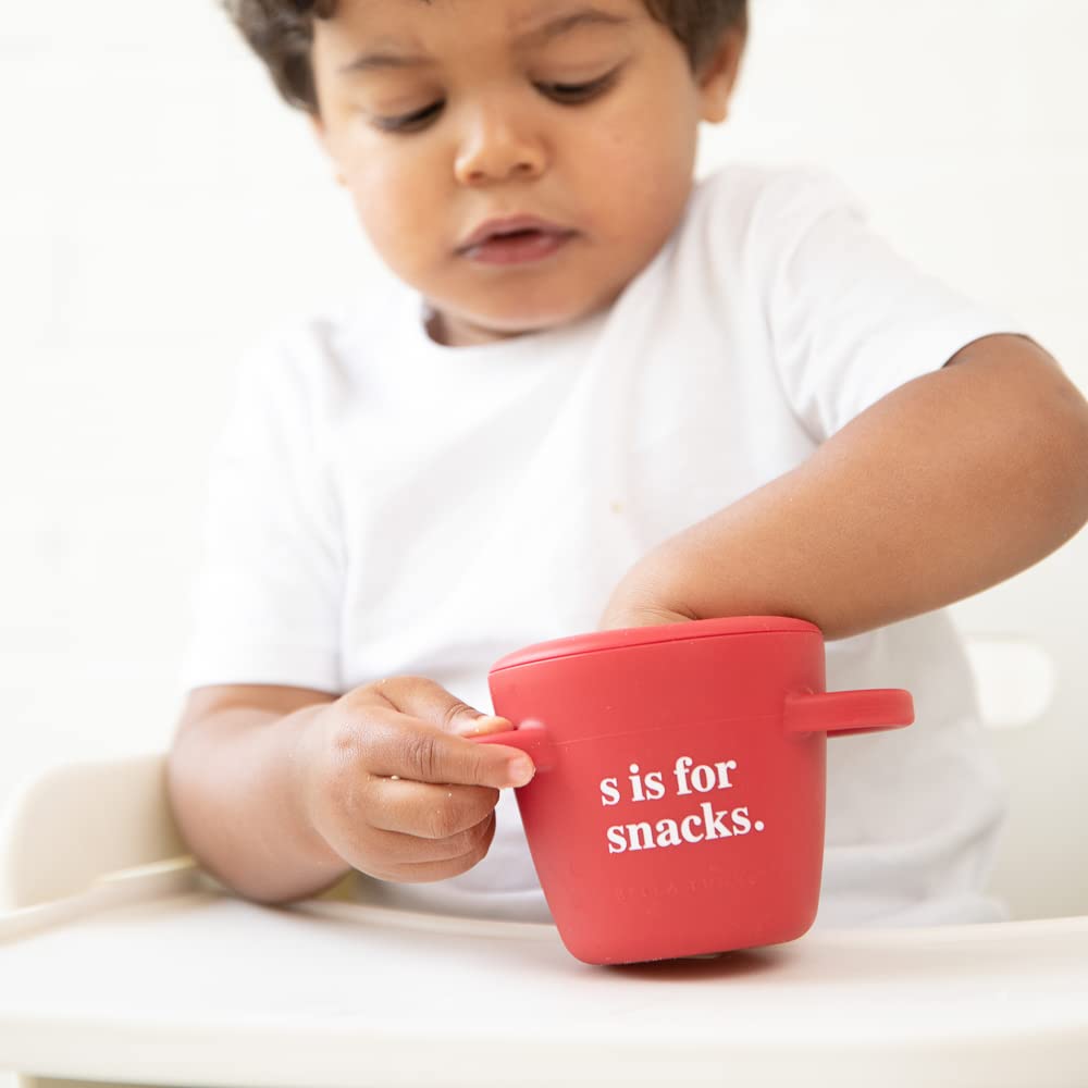 Bella Tunno No Spill Snack Cups - BPA Free Silicone Baby Food Container for Toddlers - Perfect for Travel & On-the-Go