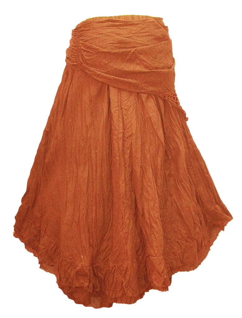 Coconutwoww Women's Boho Crochet Tie Waist Cotton Midi Skirt - Perfect for Beach Vacation, Summer Outfits & Boho Fashion Style