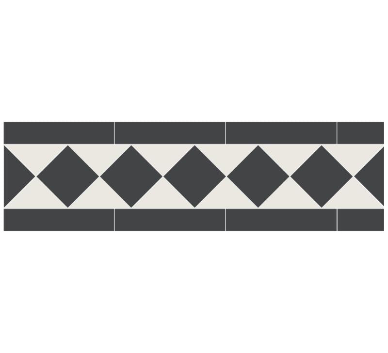 Winckelmans Granitklinker Classic Black/White Porcelain Tile - Perfect for Kitchen Backsplash, Bathroom Flooring & Commercial Spaces
