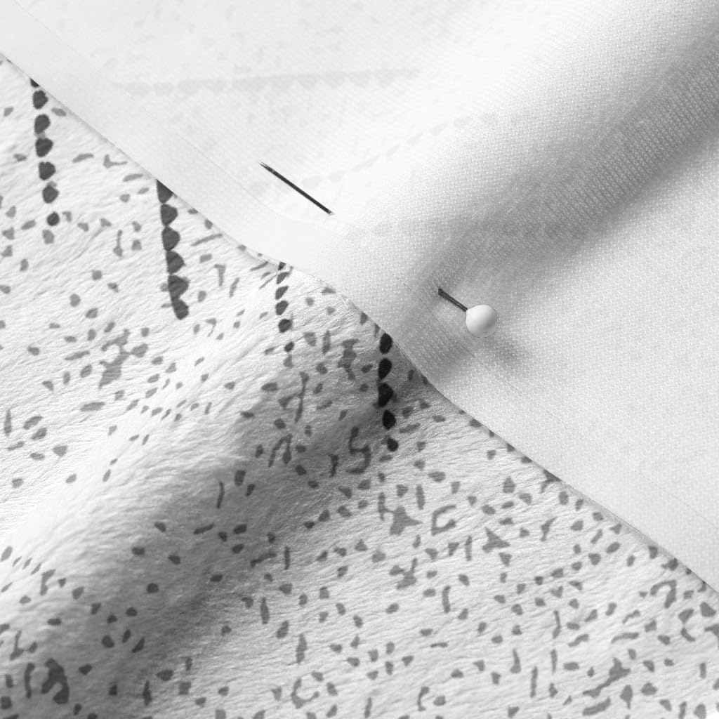 Arrow Black White Printed Minky Fabric Fat Quarter by Spoonflower - Soft Plush Material for Sewing Baby Blankets, Quilt Backing & DIY Projects - Perfect for Nursery Decor, Gift Making & Crafting