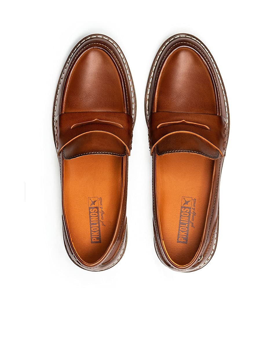 PIKOLINOS Women's Leather Loafers Aldaya - Comfortable Slip-On Shoes for Casual Wear & Office Outfits