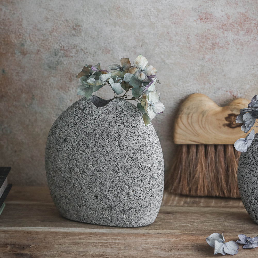 Handcrafted Stone Vase - Elegant Home Decor for Living Room, Dining Table & Wedding Centerpieces | Natural Stone Flower Vase for Modern & Rustic Interiors