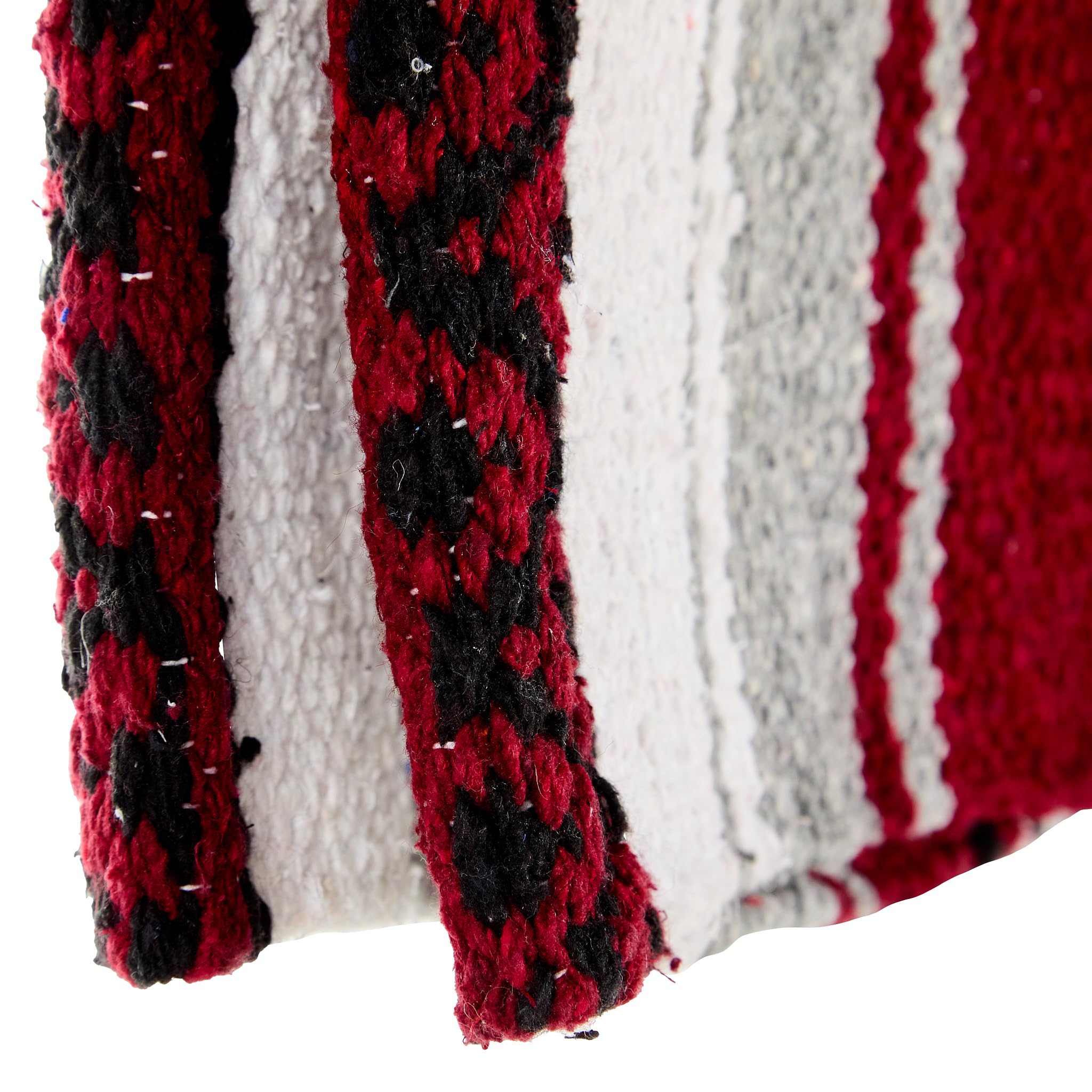 Mayatex Maroon Hogan Acrylic Blend 30x60 Saddle Blanket - Soft & Durable Horse Riding Blanket for Western, Trail Riding & Ranch Use
