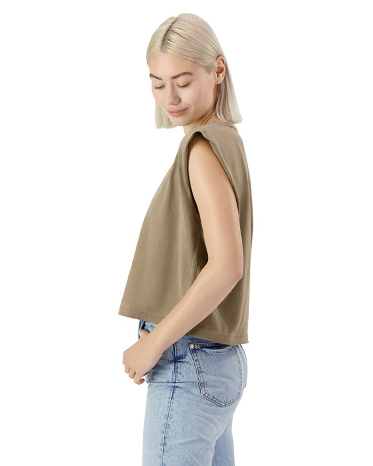 American Apparel 307GD Women's Vintage Washed Muscle Tank Top - Soft Cotton Casual Wear for Gym, Yoga & Summer Outfits