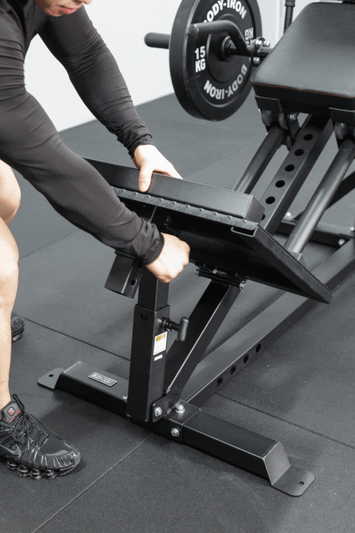 Body Iron Compact Leg Press & Calf Raise Machine - Home Gym Strength Training Equipment for Leg Workouts | Perfect for Small Spaces & Home Fitness