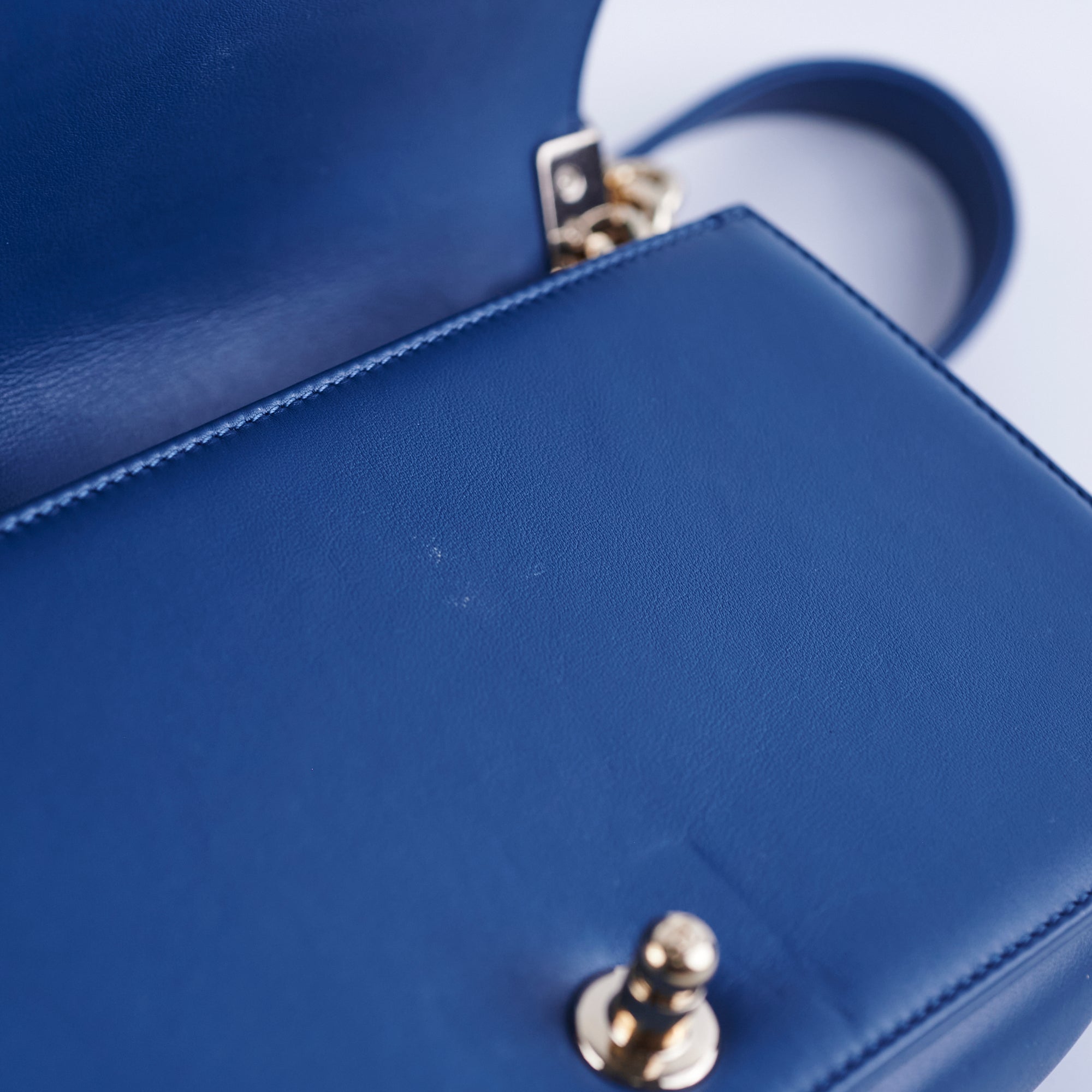 Chanel Old Medium Boy Chevron Lambskin Blue Leather Handbag - Luxury Crossbody Bag for Women, Perfect for Date Night & Special Occasions
