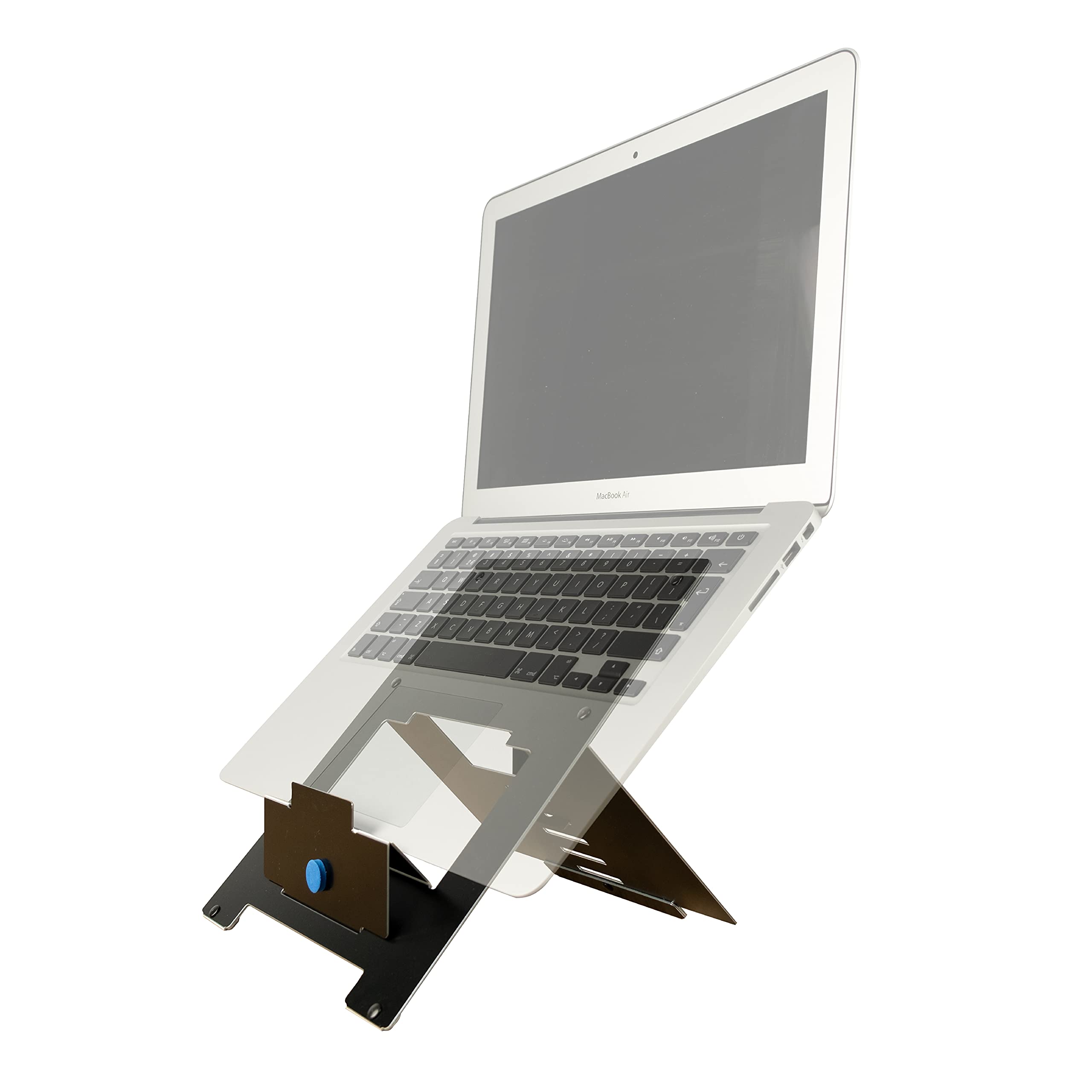 Ultra-Thin Aluminum Ergonomic Laptop Stand - Adjustable Portable Notebook Riser for 10-22