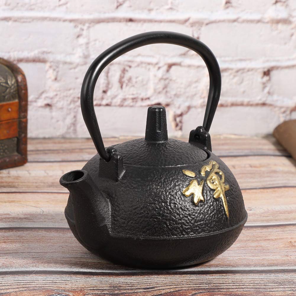 Garosa 0.3L Japanese Cast Iron Tea Kettle - Traditional Tetsubin Teapot for Stovetop Use, Home Brewing & Zen Tea Ceremony - Perfect for Green Tea, Herbal Tea & Relaxation Moments