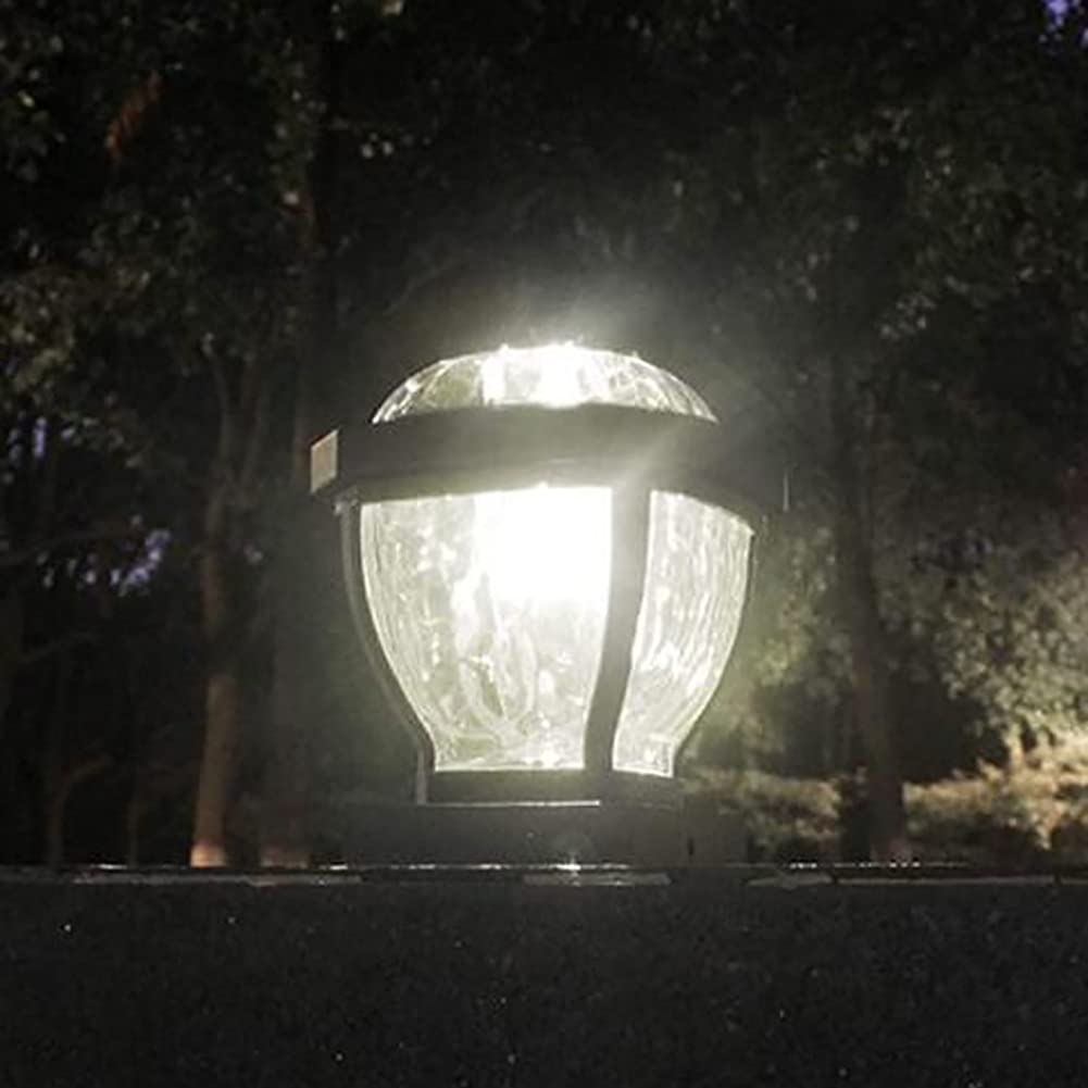 Solar LED Post Lights Outdoor - 4x4 Solar Powered Fence & Deck Lighting, Waterproof Square Landscape Post Cap Lamp for Wooden Posts, Deck, Patio, Fence - Perfect for Garden, Pathway & Backyard Illumination
