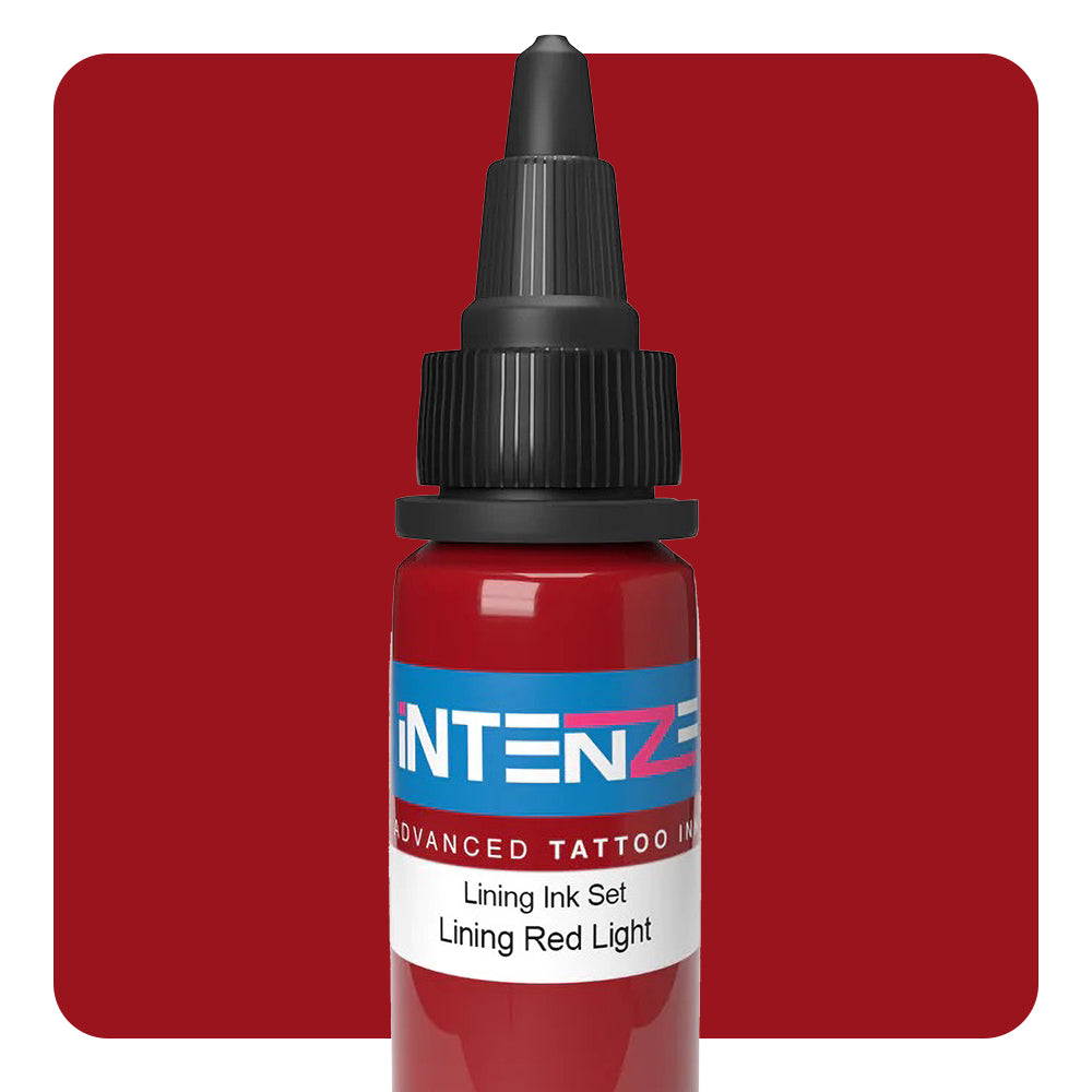 Lining Red Light Tattoo Ink - Intenze Color Lining Series - 1oz Bottle for Professional Tattoo Artists & Body Art