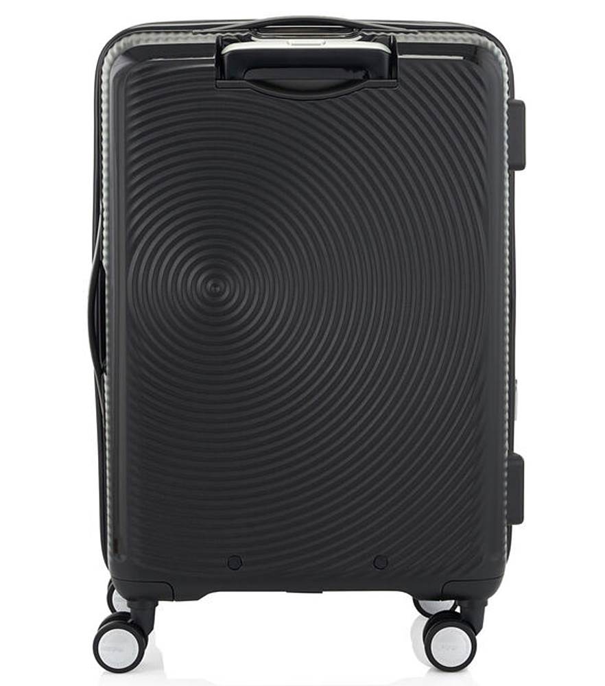American Tourister 68cm Curio Book Opening Black Luggage - Perfect for Business Travel & Weekend Getaways