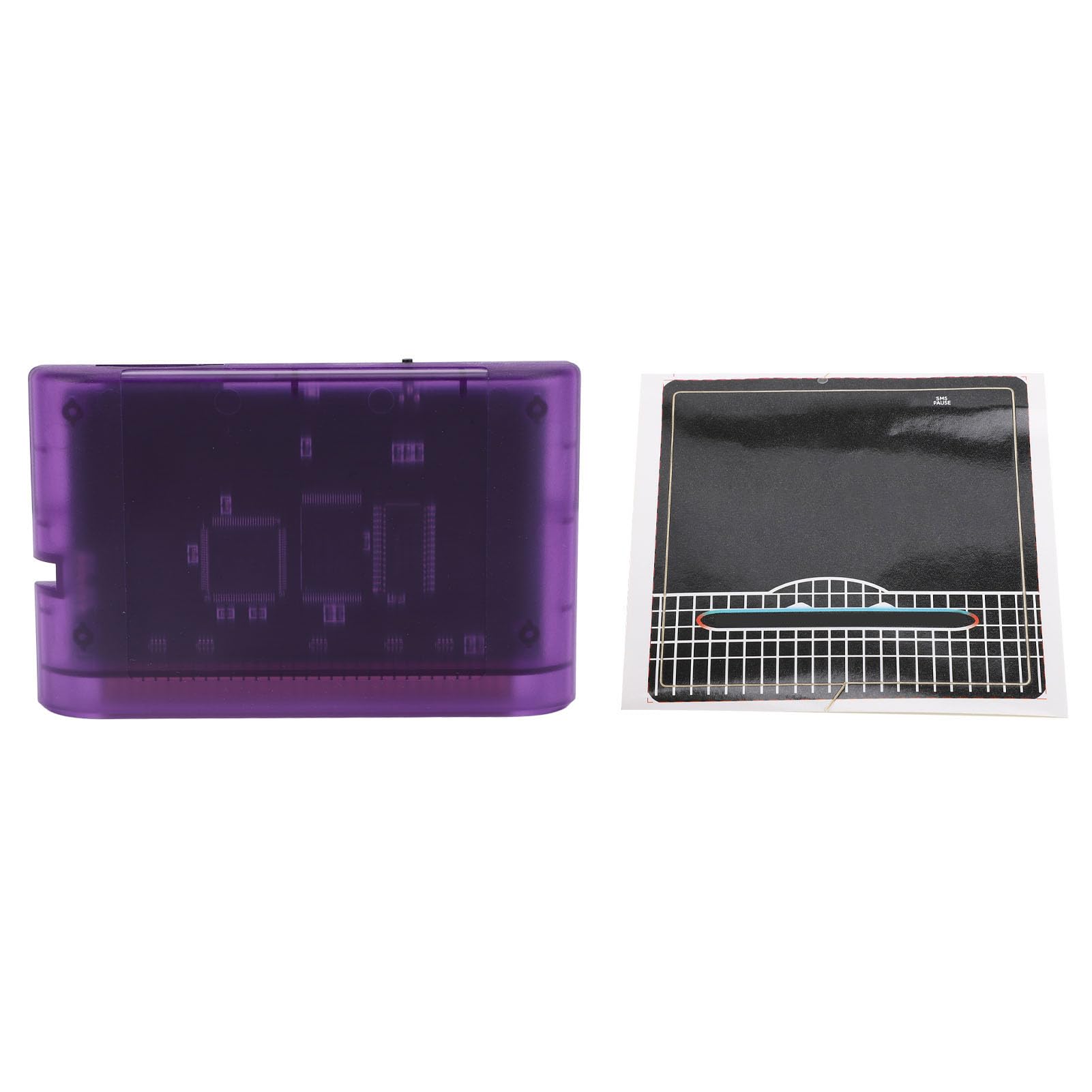 Retro Game Card - 3000 in 1 Multifunction Game Video Cassette for Nintendo/Sega Accessories (Purple Transparent) - Perfect for Classic Gaming Enthusiasts & Collectors