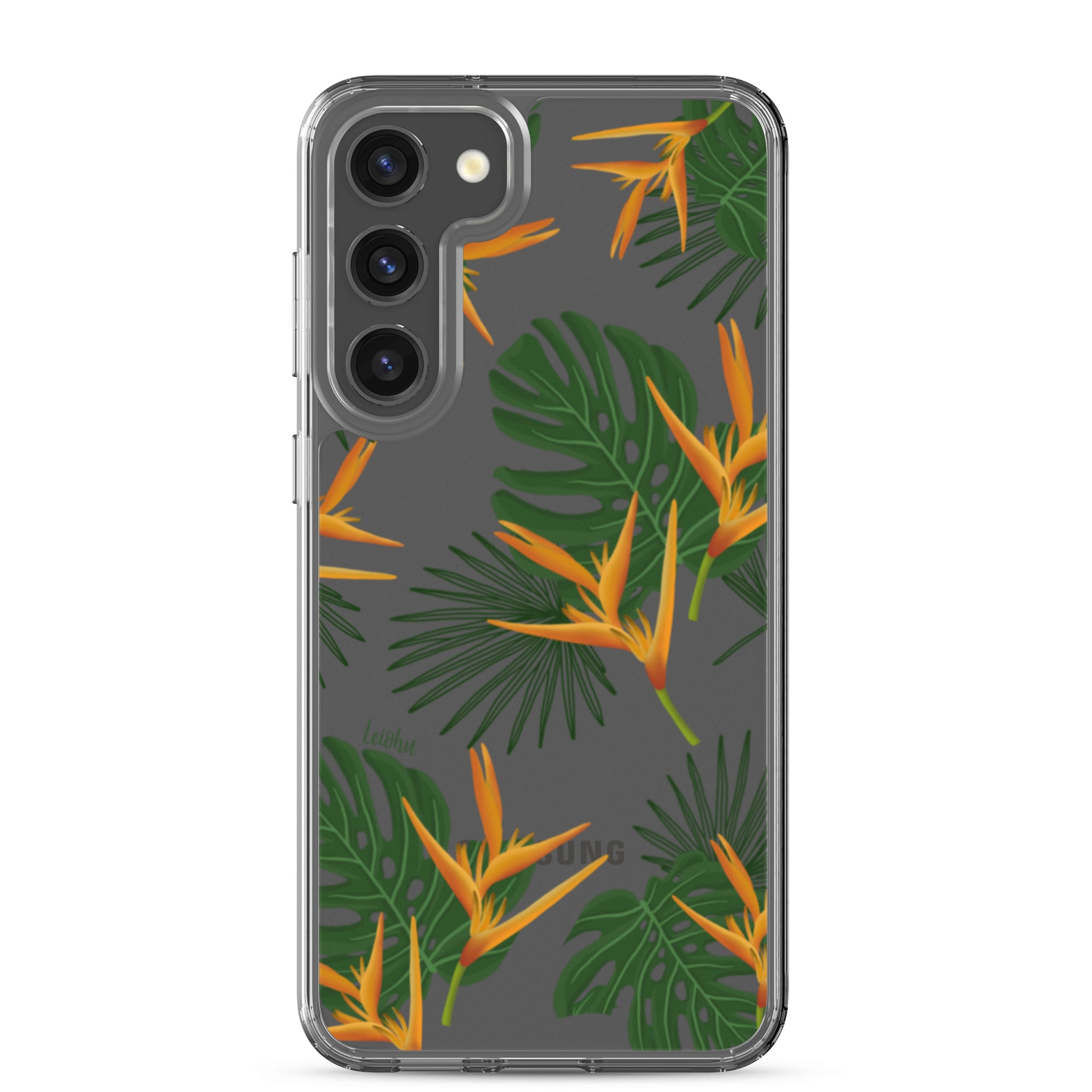 Vintage Paradise Clear Protective Case for Samsung Galaxy - Slim & Durable Phone Cover for Everyday Use & Travel