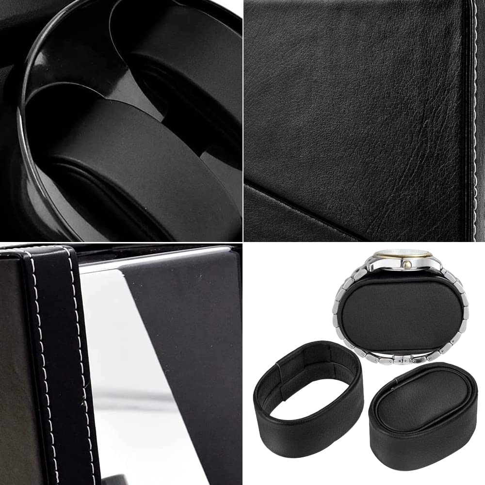 Premium Automatic Watch Winder Box with Quiet Japanese Mabuchi Motor - Dual Watch Winder for Men & Women - Perfect for Rolex, Omega & Luxury Watch Storage (Home/Office/Travel Use)
