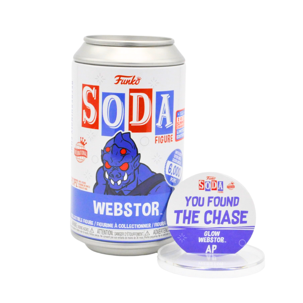Funko Soda Artist Proof Webstor Glow in The Dark Action Figure - 2021 Summer Convention Exclusive Chase - Perfect for Collectors, Gift Giving & Pop Culture Displays