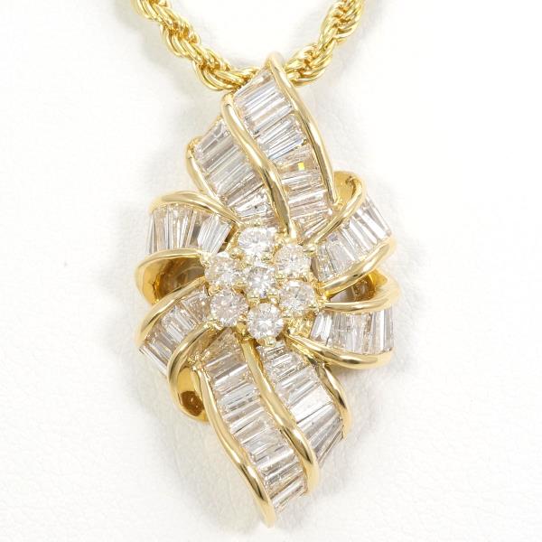 18K Yellow Gold Diamond Necklace for Women - Elegant Luxury Pendant Necklace with Real Diamonds - Perfect for Weddings, Anniversaries & Special Occasions