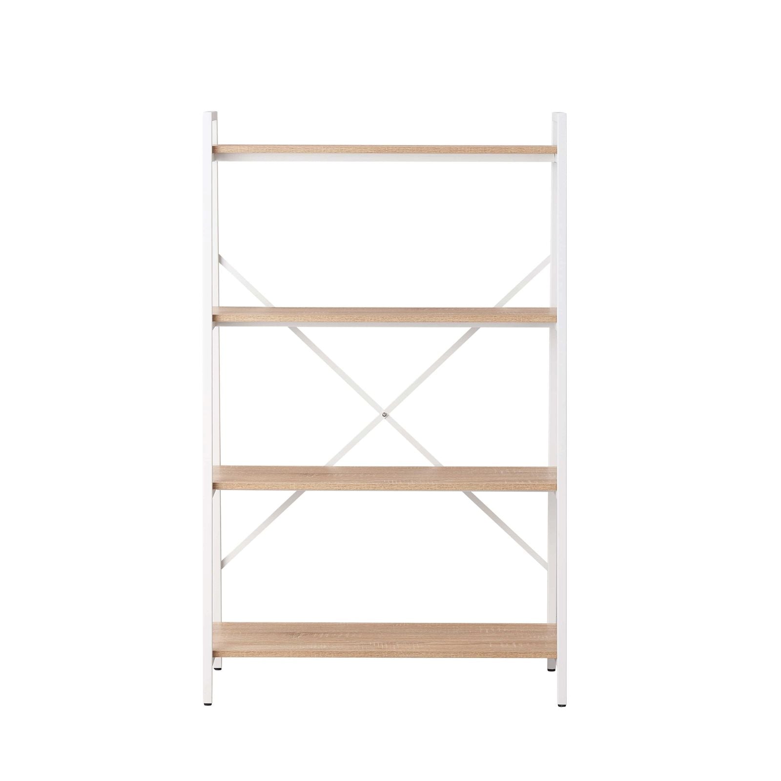 Workzone ASPECT 1300 Oak Bookcase - Modern Wood Bookshelf for Living Room, Office & Library Storage - Perfect for Organizing Books, Decor & Display Items