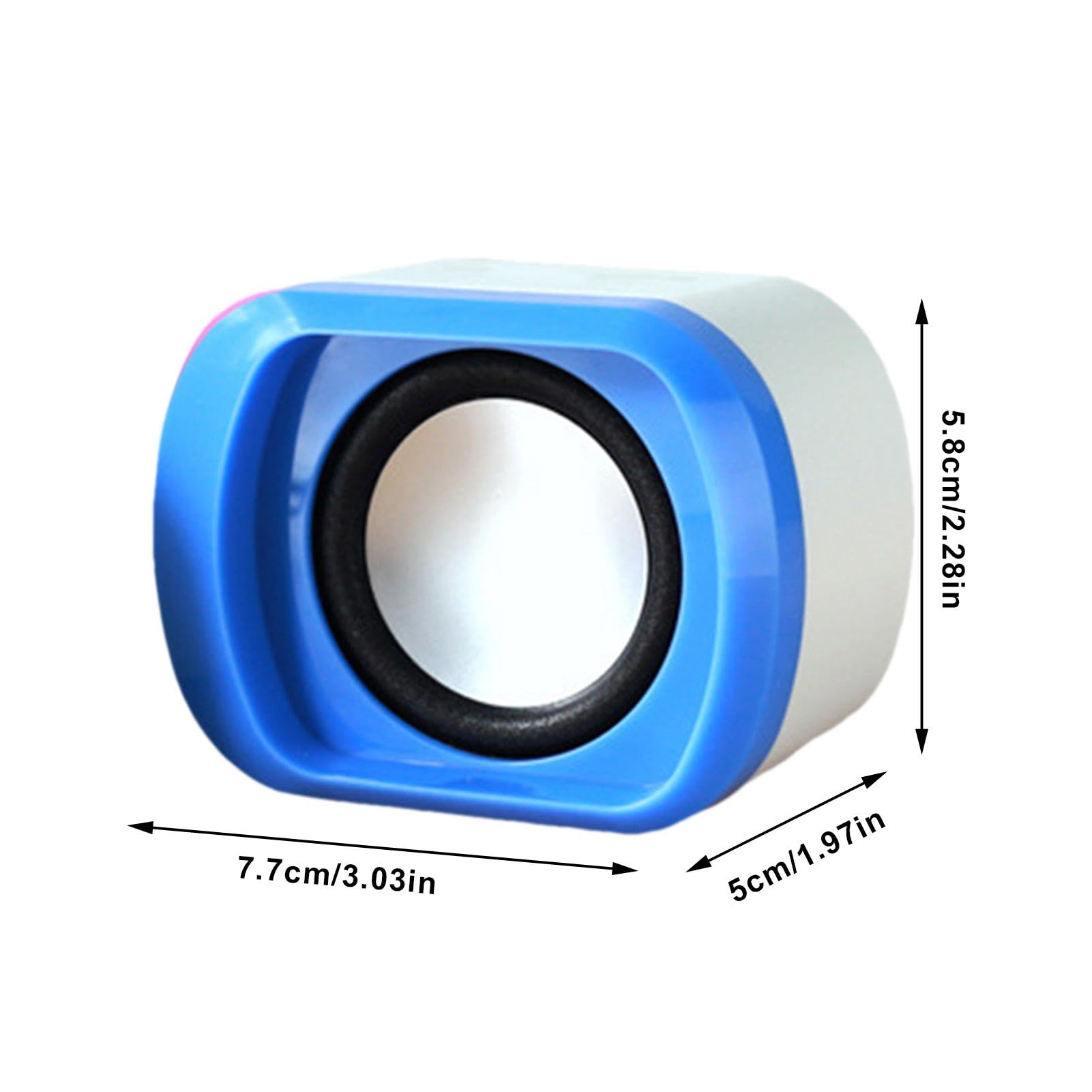 zwxqe Clear Sound Quality USB Speaker | Compact USB Desktop Speakers for PC & Laptop | USB Multimedia Computer Speakers for Home Office, Gaming & Music