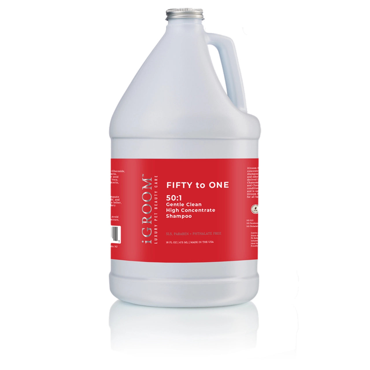 FIFTY to ONE (50:1) Gentle Clean High Concentrate Pet Shampoo for Dogs & Cats - Perfect for Bathing, Grooming & Odor Removal