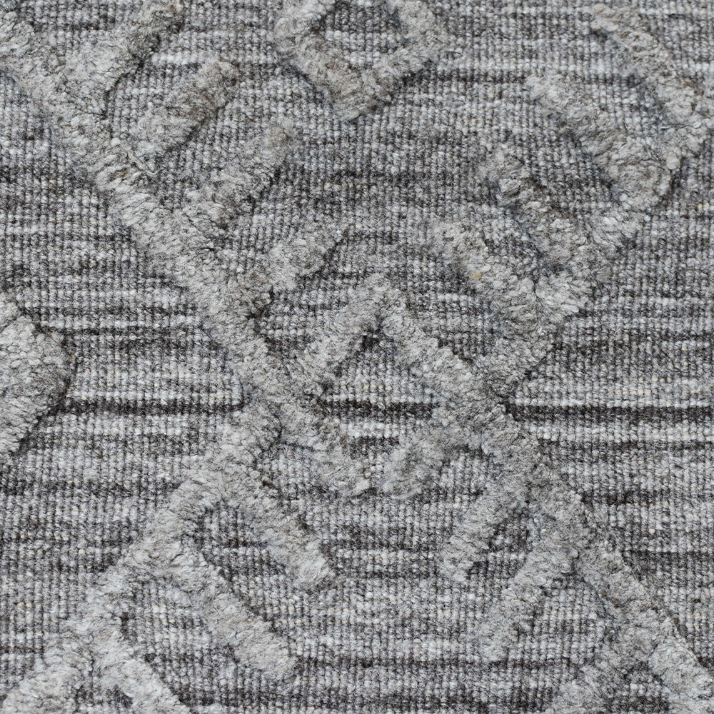 Hand Woven Quilted Rug - Soft & Durable Bohemian Style Area Rug for Living Room, Bedroom, or Nursery Decor