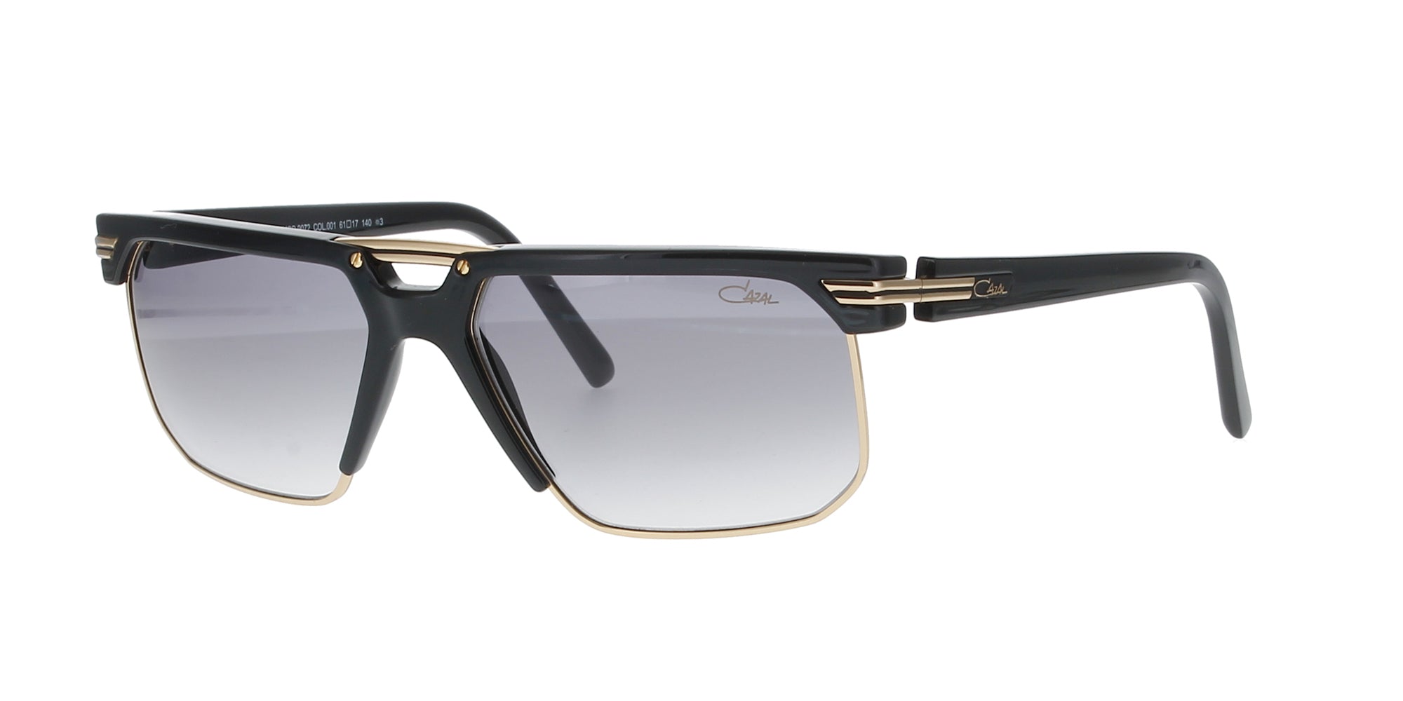 Stylish Black & Gold Cazal Sunglasses for Men & Women - Vintage Retro Fashion Eyewear - Perfect for Outdoor Activities, Beach, Driving & Fashion Statements