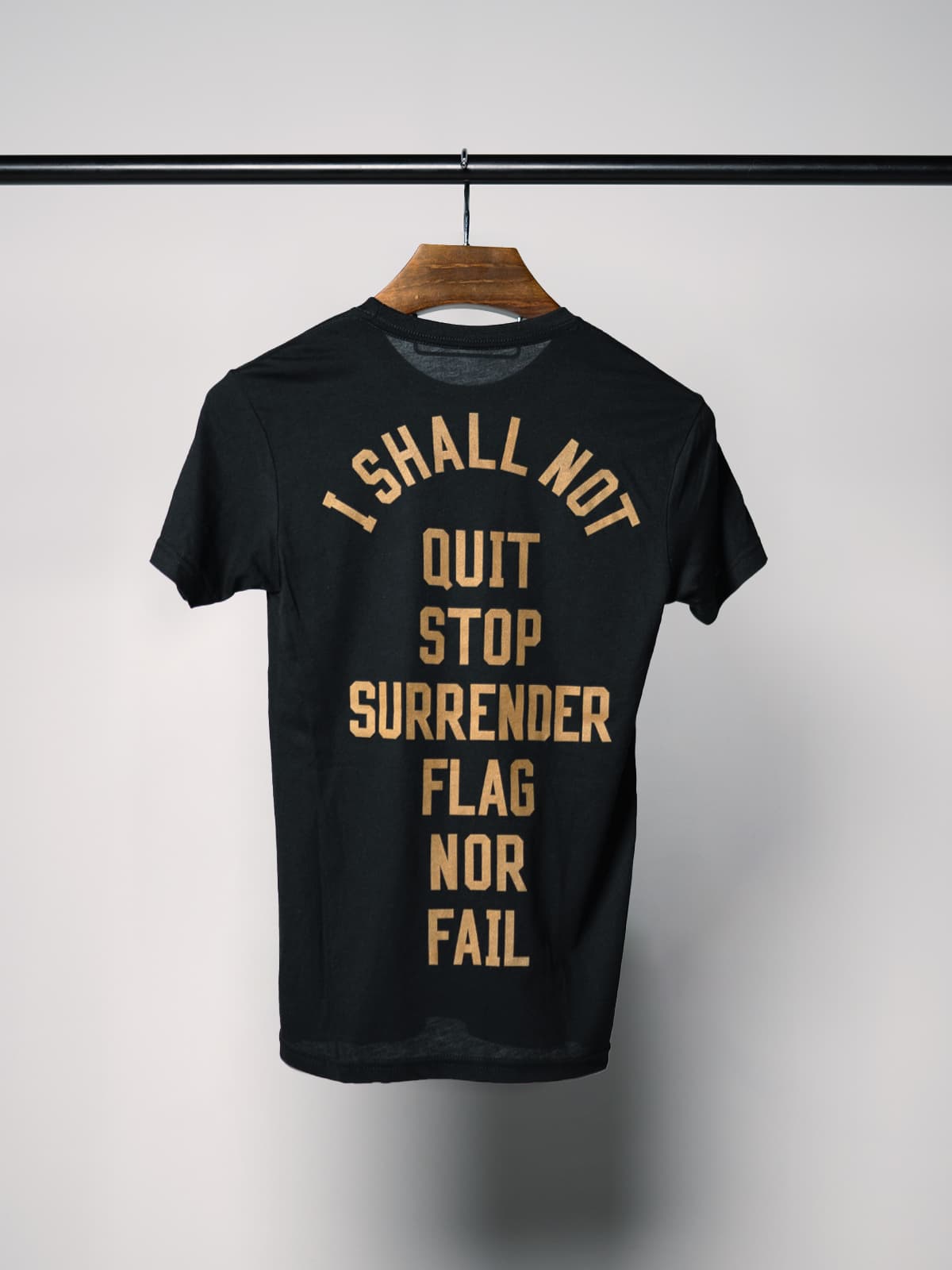 Anthem Tee - Black/Saddle Color Men's Casual T-Shirt | Soft Cotton Comfort Fit | Perfect for Streetwear, Gym & Everyday Wear