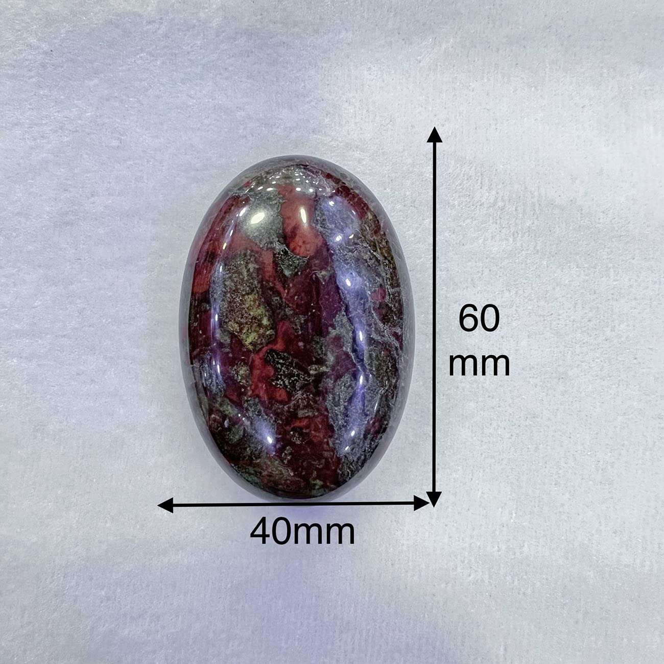 Natural Oval Palm Crystal Healing Stone for Massage & Relaxation