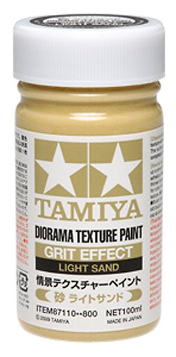Diorama Textured Paint - Grit Effect Light Sand for Model Making - Tamiya Acrylic Paint for Miniature Scenery & Wargaming Terrain