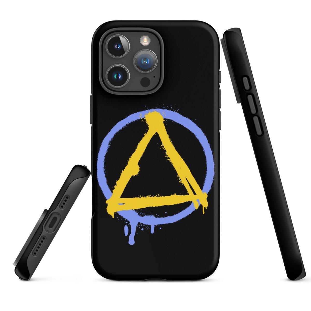 Sober Symbol Durable Shockproof iPhone Case - Protective Cover for iPhone 14/13/12/11 Pro Max XR XS - Slim Fit Anti-Scratch Phone Case for Everyday Use & Outdoor Activities