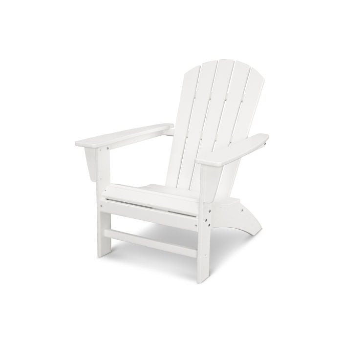 Durable POLYWOOD Nautical Adirondack Chair - All-Weather Outdoor Furniture for Patio, Poolside & Beach Relaxation