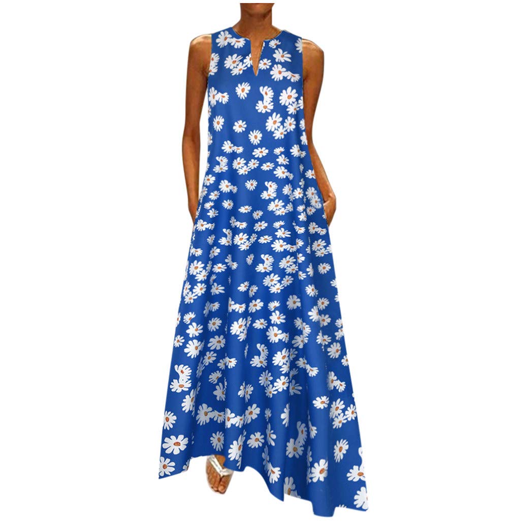 Women's Summer Casual Floral Mini Dress - Sleeveless Backless Criss Cross Boho Sundress for Beach, Vacation & Outdoor Parties | Lightweight Loose Fit Hollow Out Design