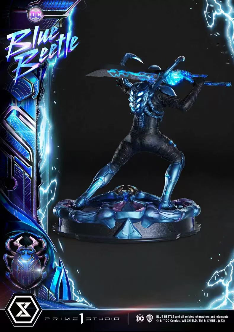 Prime1Studio Blue Beetle Collectible Statue - DC Comics Superhero Figure for Display & Decoration - Perfect for Home, Office & Fan Collections