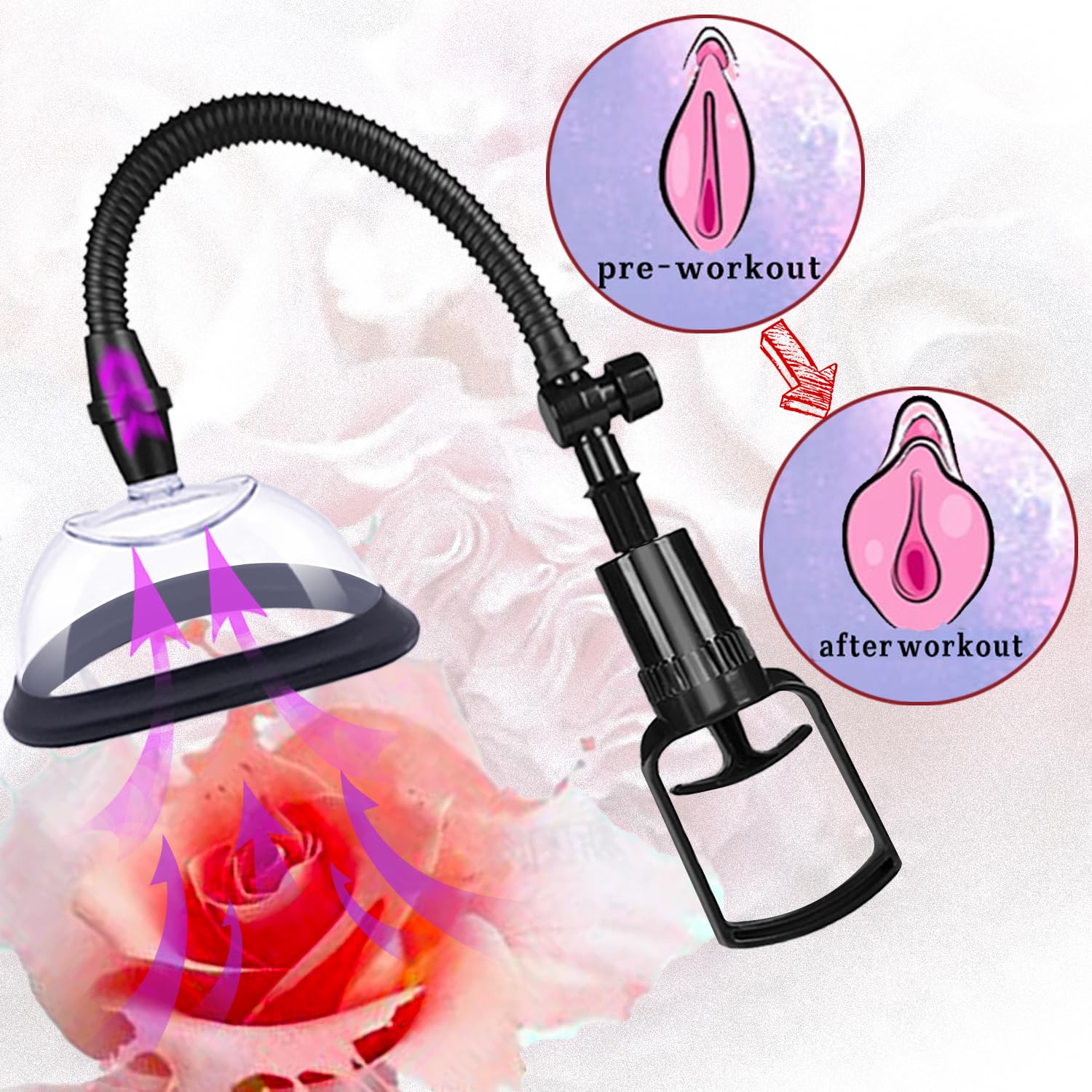 Premium Clitoral Pump for Women - 2 Suction Cup Set for Enhanced Pleasure & Sensation | Adult Sex Toy for Couples Play & Solo Stimulation | Perfect for Spicing Up Intimate Moments & Exploring New Sensations