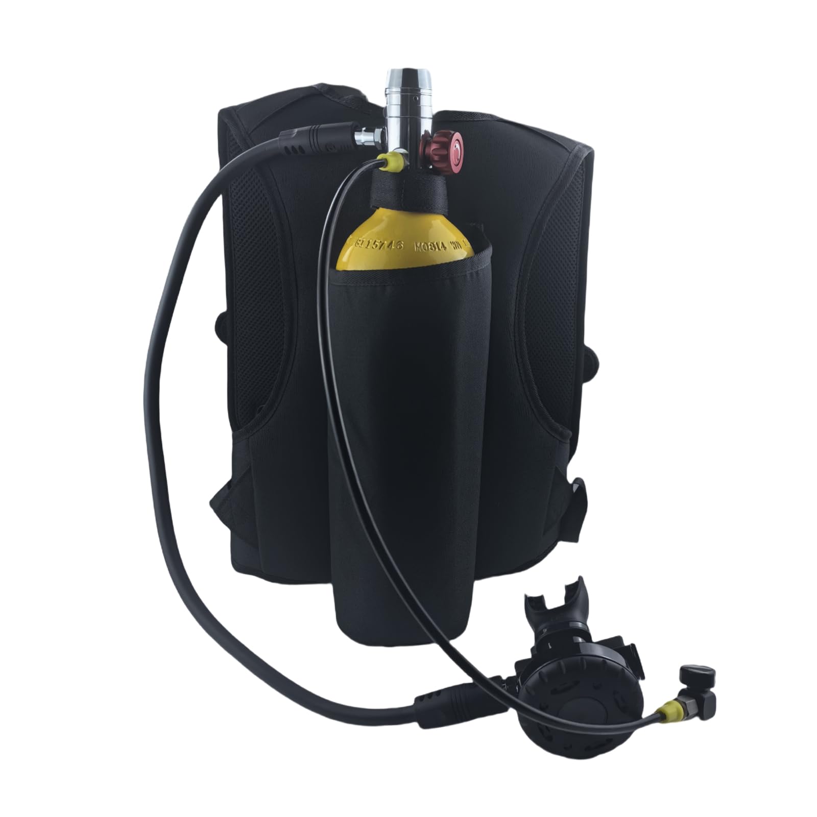 2L Mini Scuba Tank Kit with Backpack & Regulator - 25-30 Minutes Diving Time | Portable Reusable Diving Cylinder Set for Snorkeling, Spearfishing & Underwater Exploration