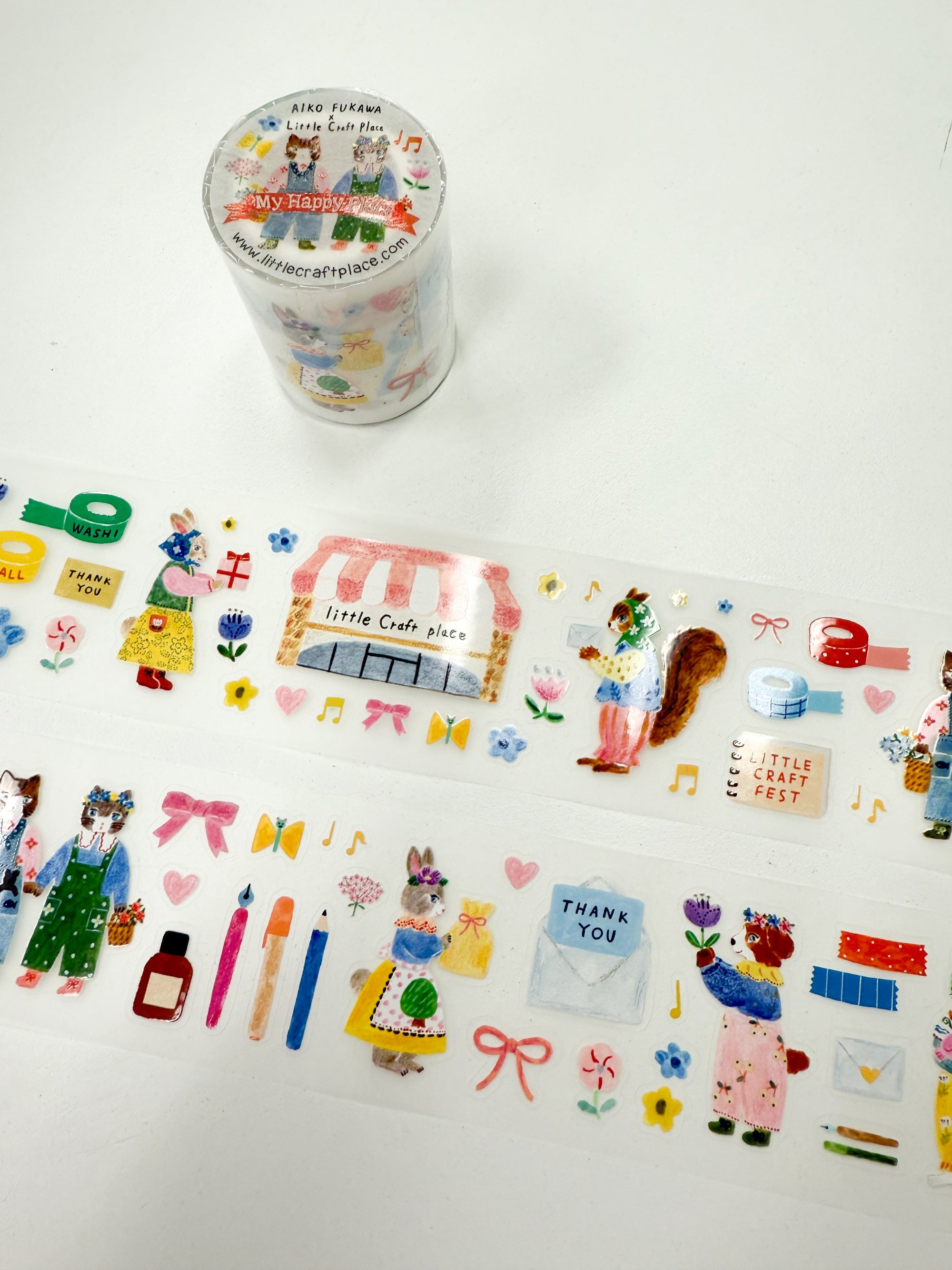 Aiko Fukawa x Little Craft Place Pre-Cut PET Tape - My Happy Place - Perfect for Scrapbooking, Card Making & DIY Crafts