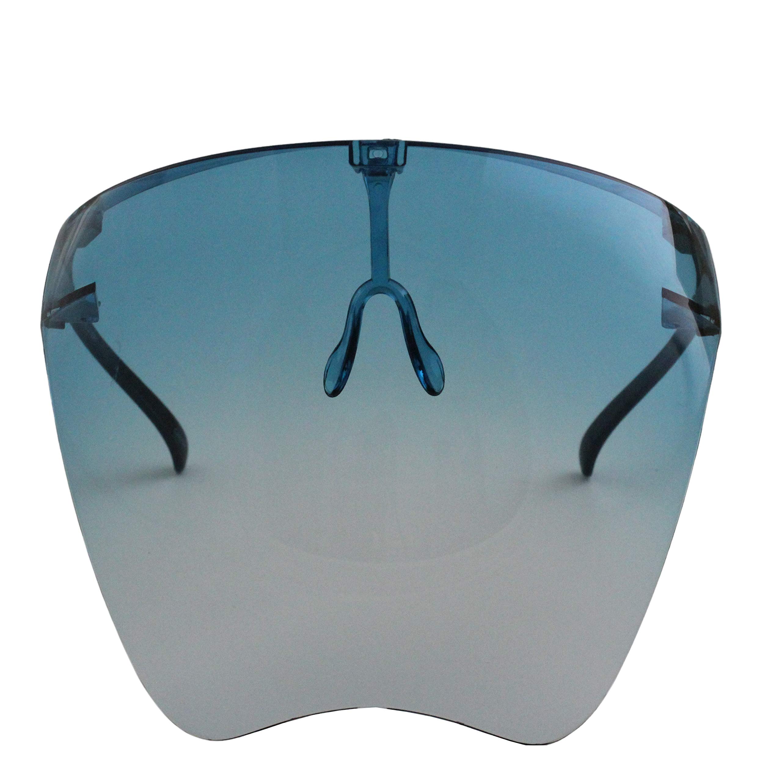 Futuristic Mirrored Face Shield Visor Sunglasses for Men & Women - UV Protection, Anti-Glare for Outdoor Sports, Cycling, Running & Motorcycle Riding