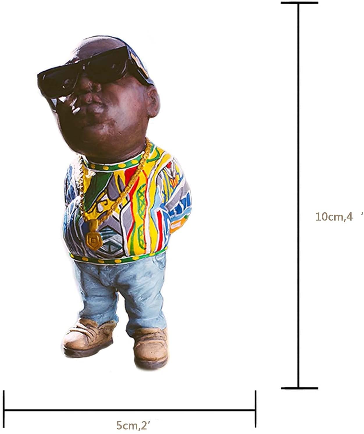 Legend-Commemorative Resin Ornaments - Unique Rap Music Star Sculptures for Fans | Perfect Gift for Friends & Collectors | Home Decor, Office Display & Music Enthusiast Collections