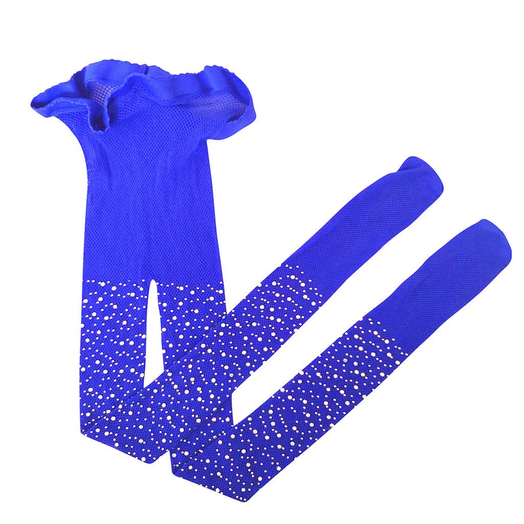 Girls' Fishnet Stockings - Mesh Tights with Elastic Waist, Blue Flash Lightning Design - Perfect for Dance, Costumes, and Fashion Outfits