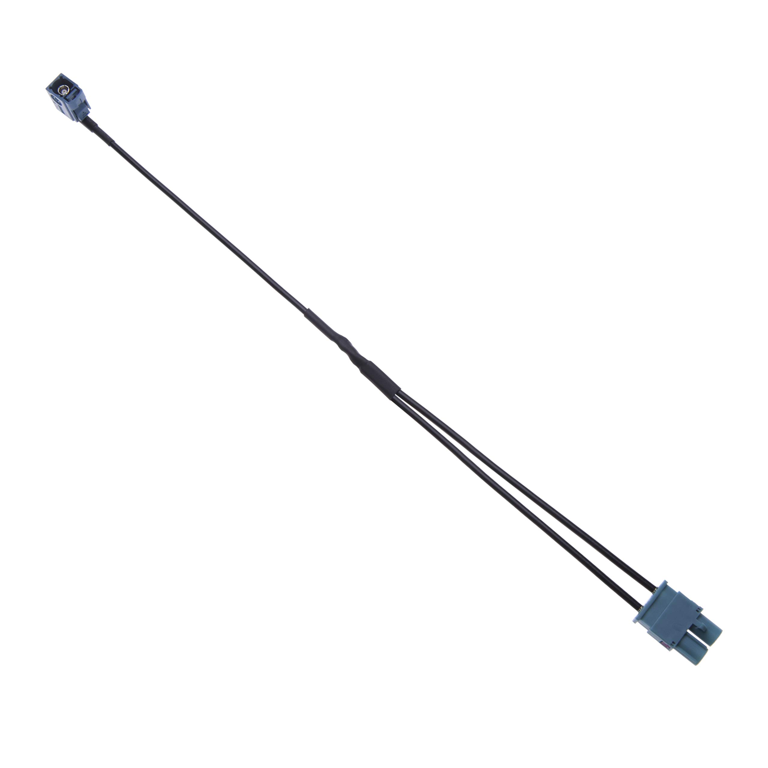 Keple Dual Fakra Car Radio Antenna Adapter - Double Fakra Plug Vehicle Aerial Connector for FM Stereo & GPS Navigation Systems | Compatible with Multiple Car Models | Perfect for Car Audio Upgrades & Signal Enhancement