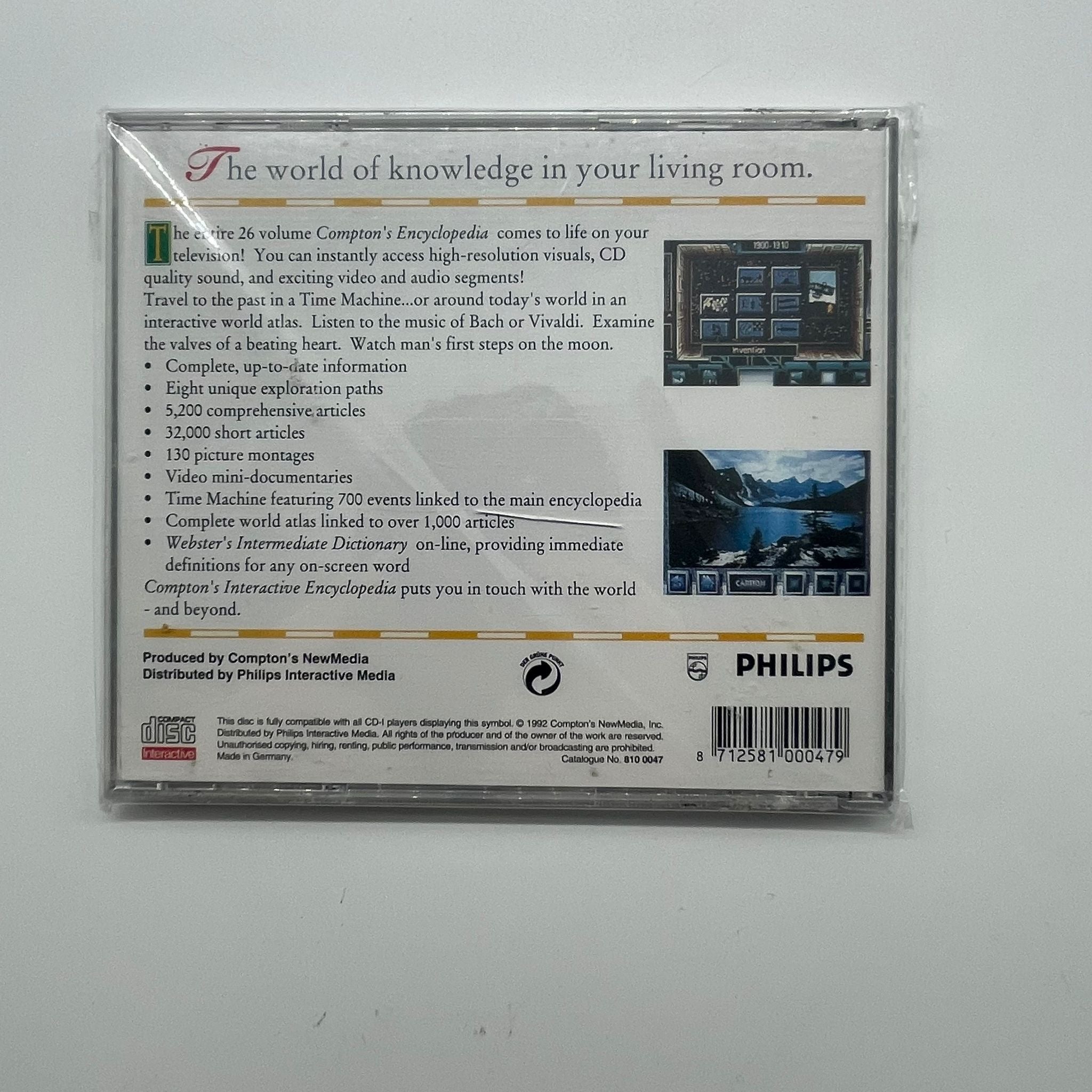 Compton's Interactive Encyclopedia for Philips CD-i | Educational Software for Kids & Students | Perfect for Homeschooling & Learning at Home