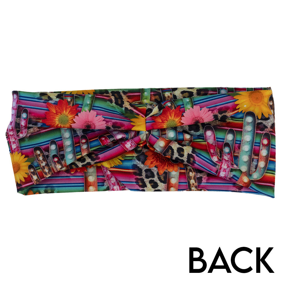 Wild West Headband for Women & Men - Stylish Cowboy Bandana Head Wrap for Western Parties, Halloween Costumes & Country Music Festivals