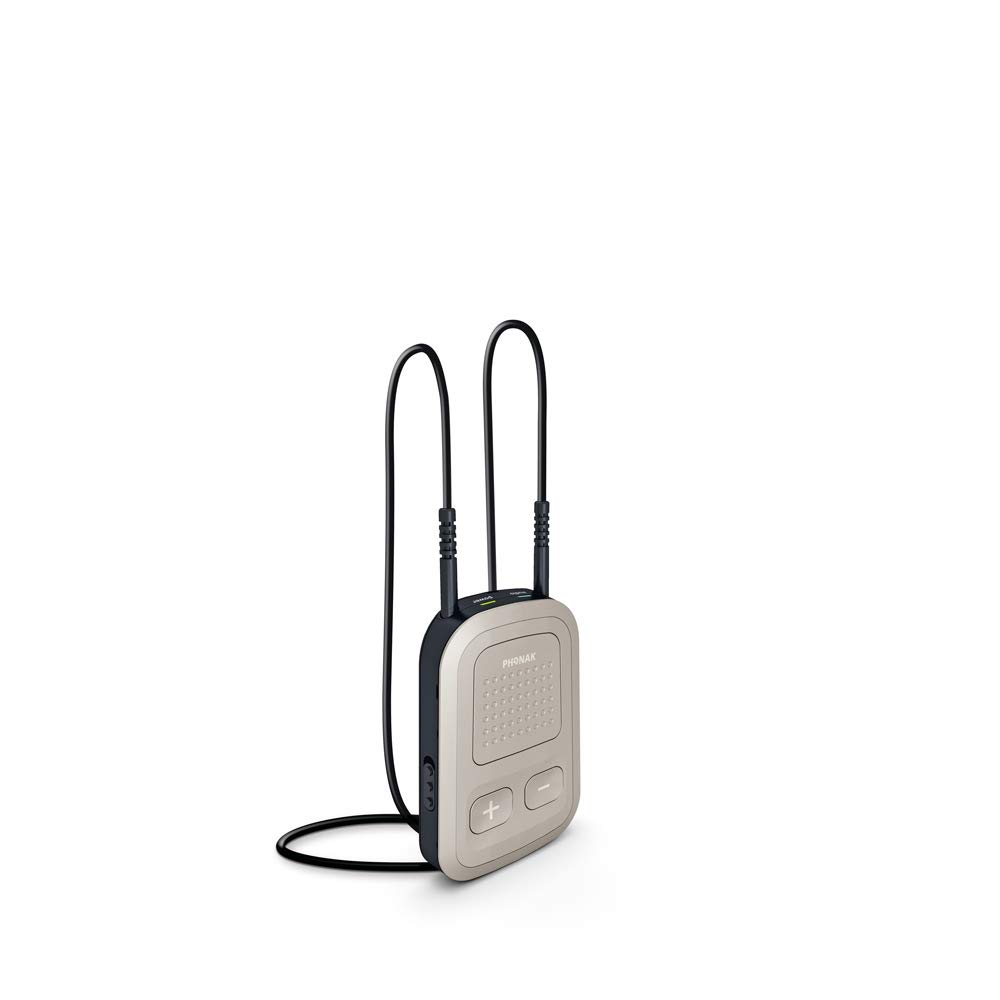 Phonak ComPilot II Wireless Bluetooth Audio Streamer & Remote Control for Hearing Aids - Hands-Free Calls, Music Streaming & TV Connectivity for Enhanced Hearing Experience