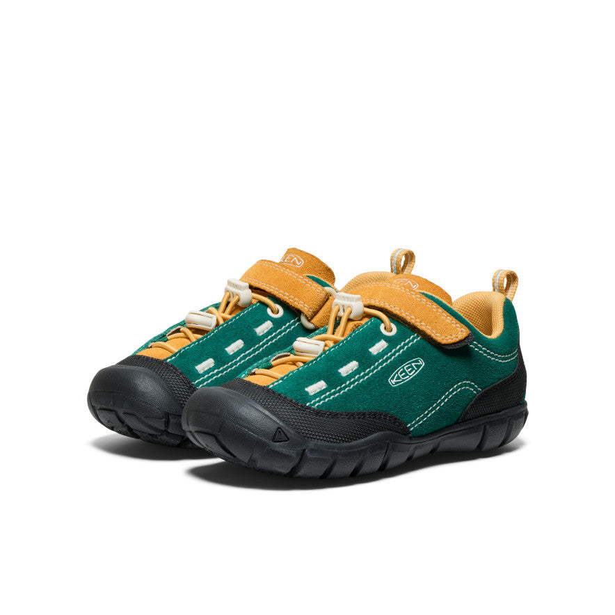 Little Kids' Jasper II Sneakers | Aventurine Green & Oak Buff Casual Shoes for Boys & Girls - Perfect for School, Play & Everyday Comfort