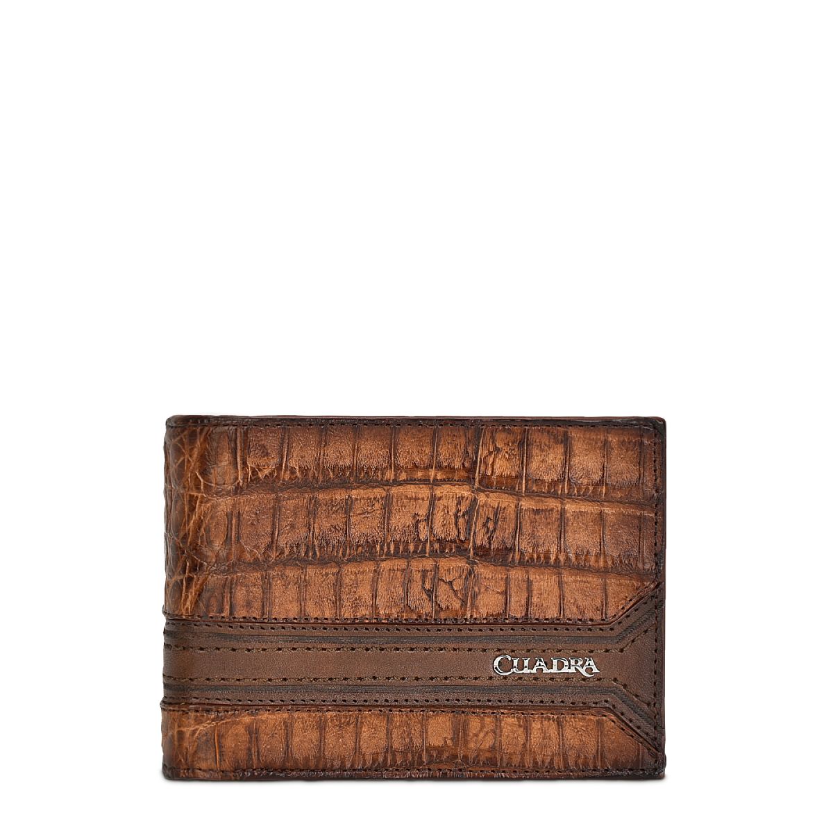 Genuine Caiman Leather Bi-Fold Wallet for Men - Stylish & Durable Casual Fashion Accessory - Perfect for Everyday Use, Travel, and Gifts