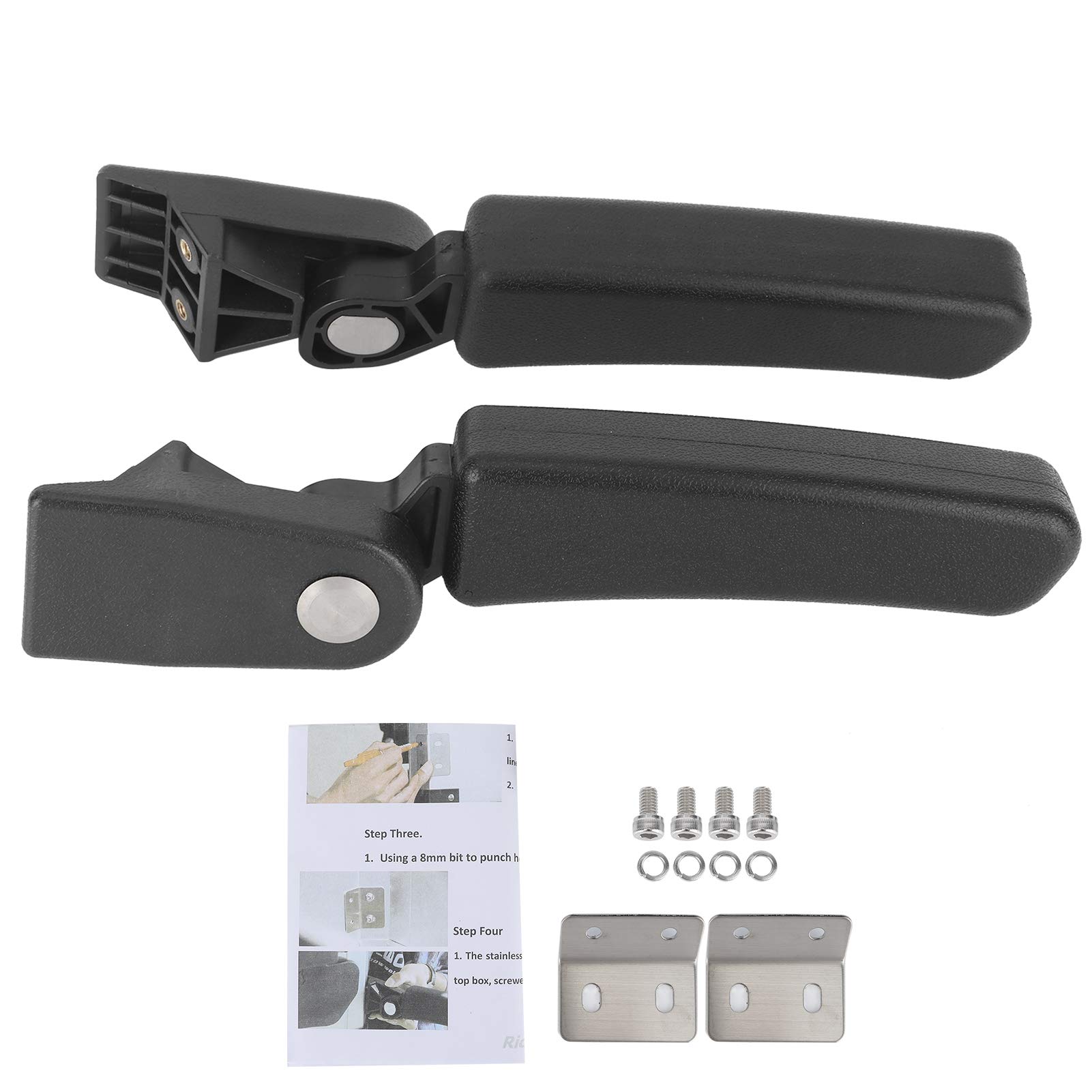 KIMISS Motorcycle Armrest for Kawasaki Versys/KLR - Rear Seat Handrail for Comfortable Riding