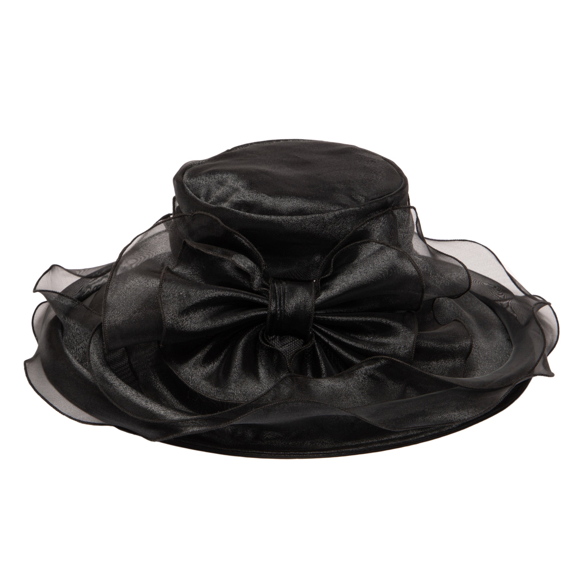Elegant Women's Organza Bow Hat - Stylish Fashion Accessory for Weddings, Parties & Special Occasions
