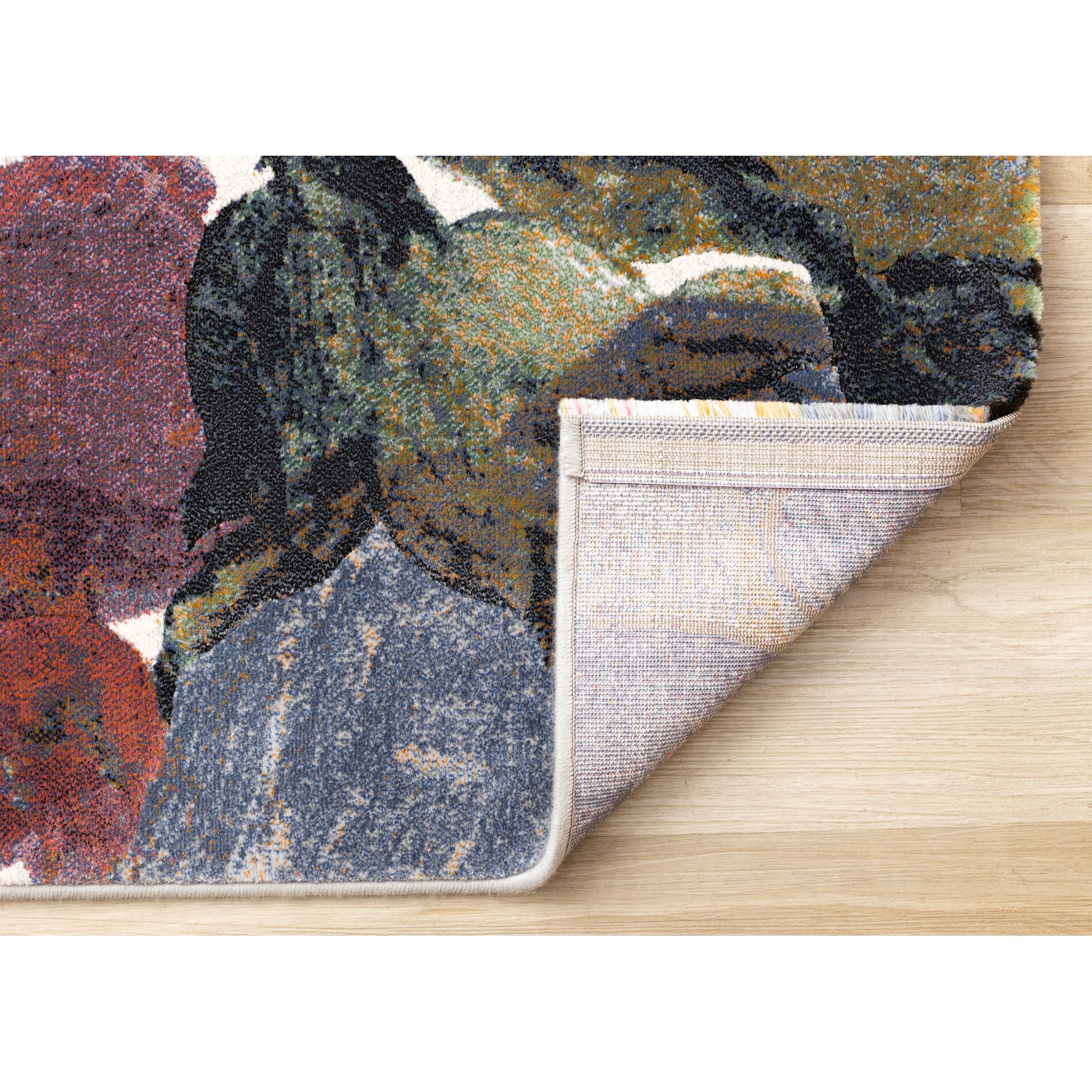 5x8 Aurora Area Rug - Soft Modern Boho Rug for Living Room, Bedroom, Dining Room - Non-Slip Comfortable Floor Carpet for Home Decor